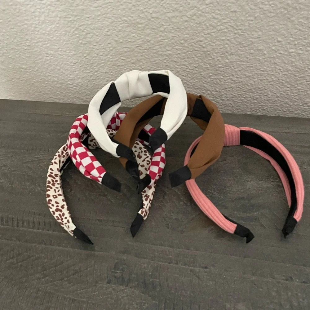 Chic women’s  Headband Collection - Pink, Brown, White, Red